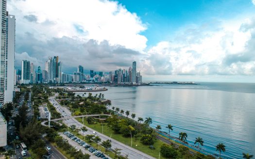 Punta Pacifica, Panama - waterfront skyline aerial view