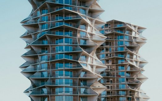 Modern apartment building in Panama City
